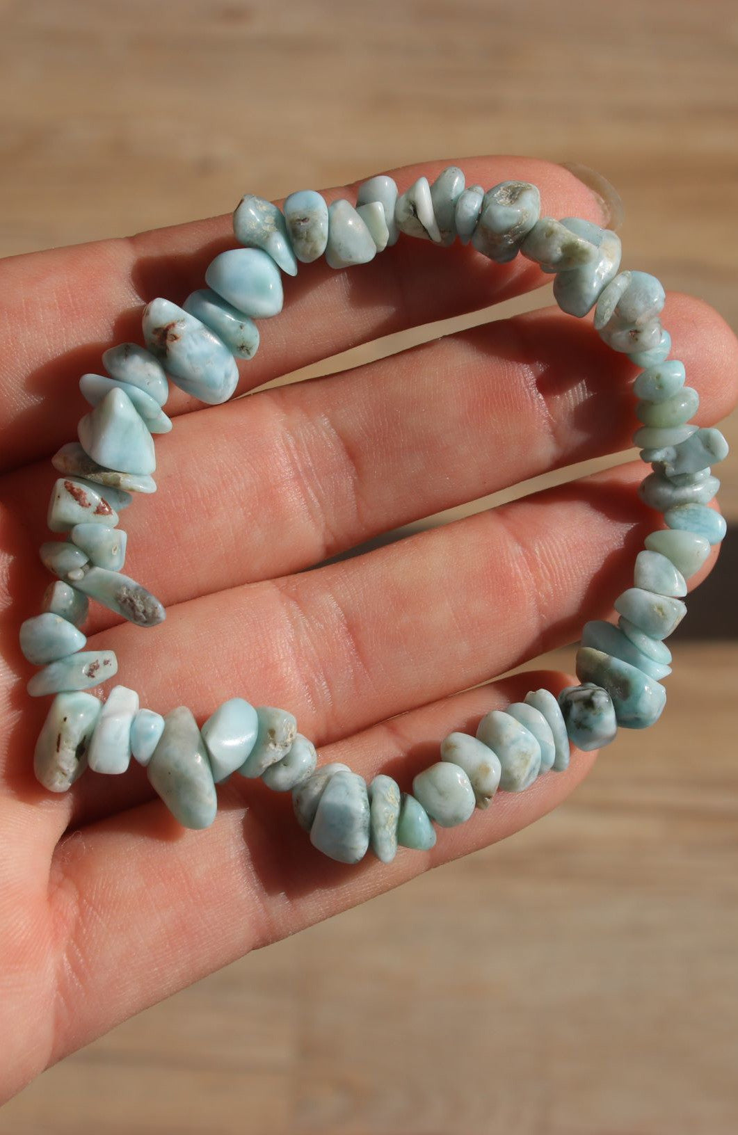 Larimar (AAA) Chip Bracelet